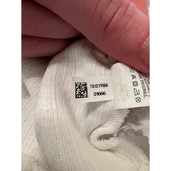 Aerie Sweater Mens Small Long Sleeve Crewneck Ribbed Knit‎ Cotton Pullover Cream - Picture 14 of 14